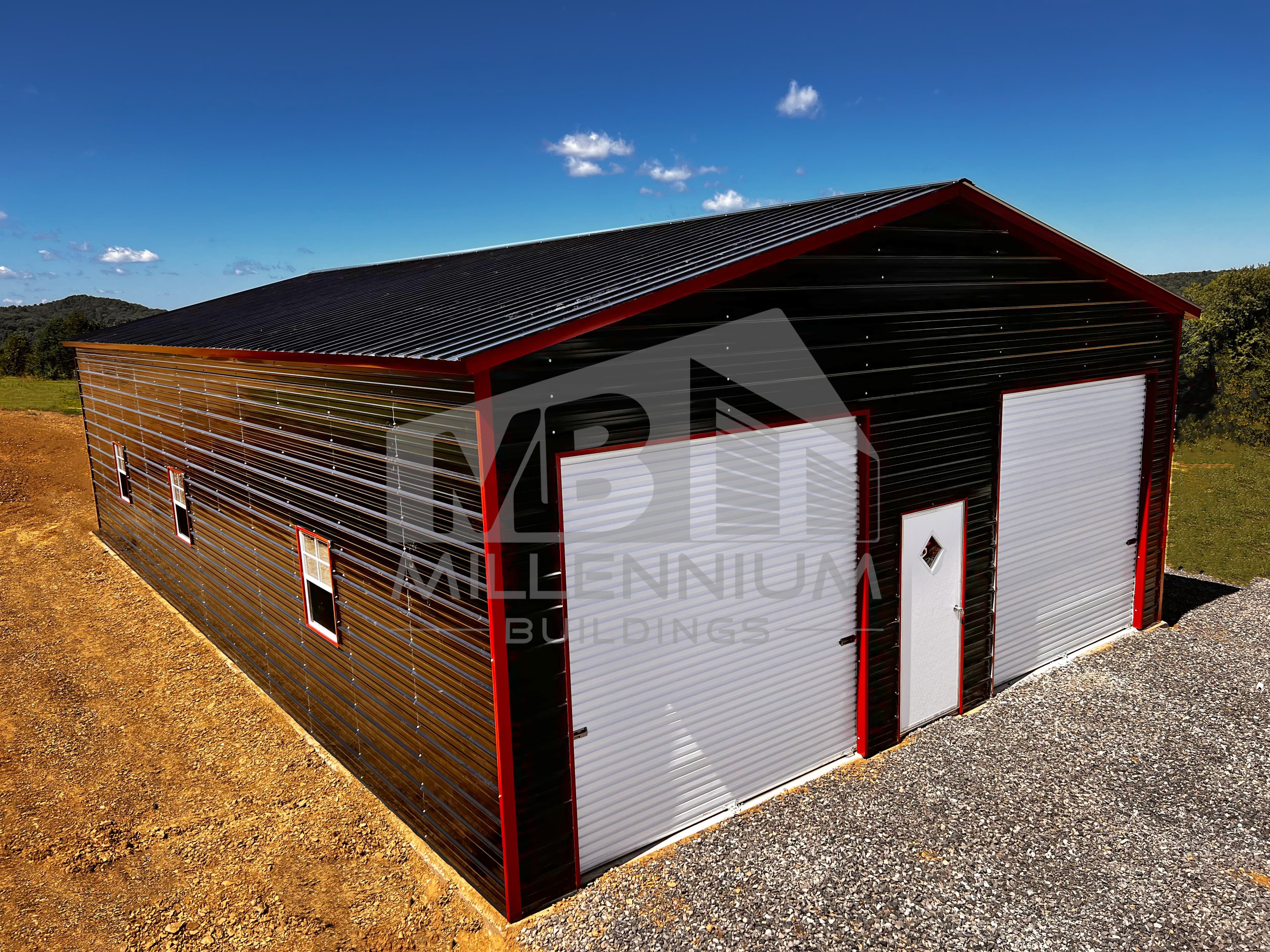 Fully Enclosed Garage 30’X50’X12′