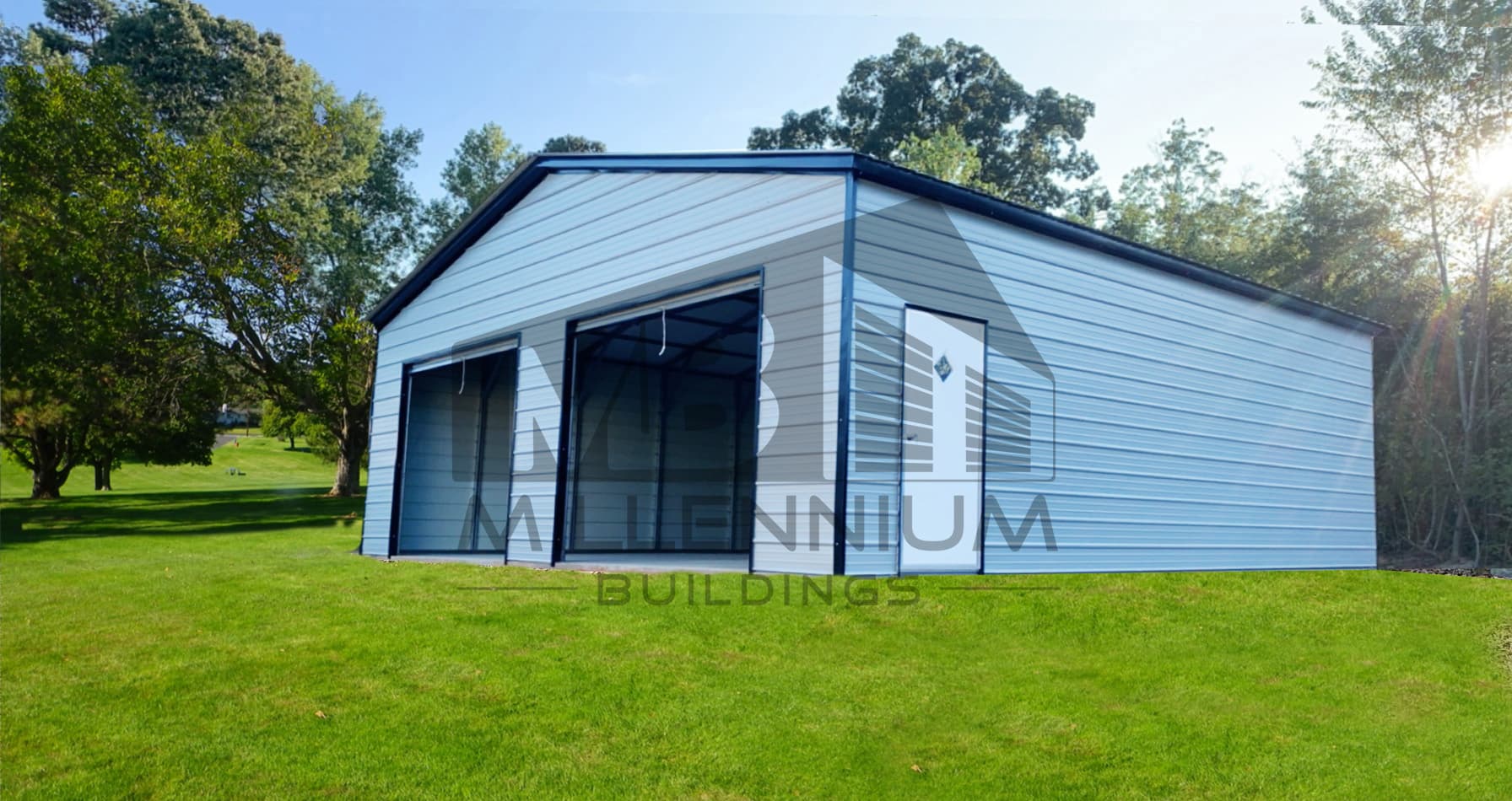 Fully Enclosed Garage 26’X35’X9′