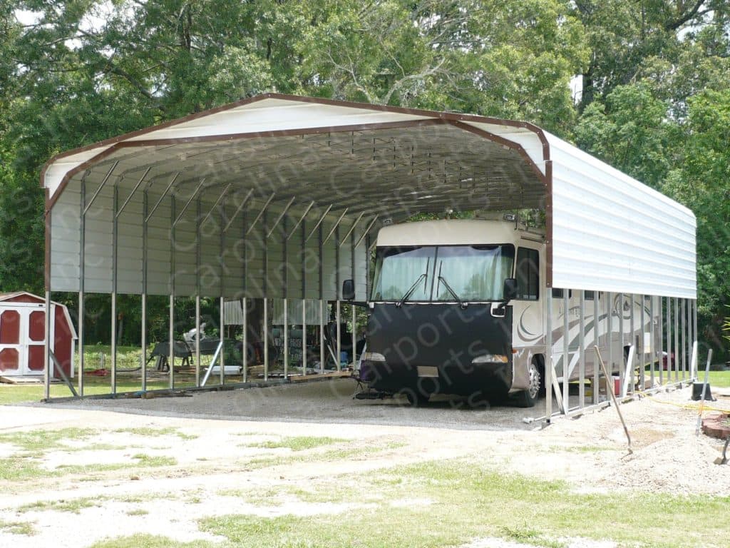 Regular RV Cover with Custom Panels on the Sides