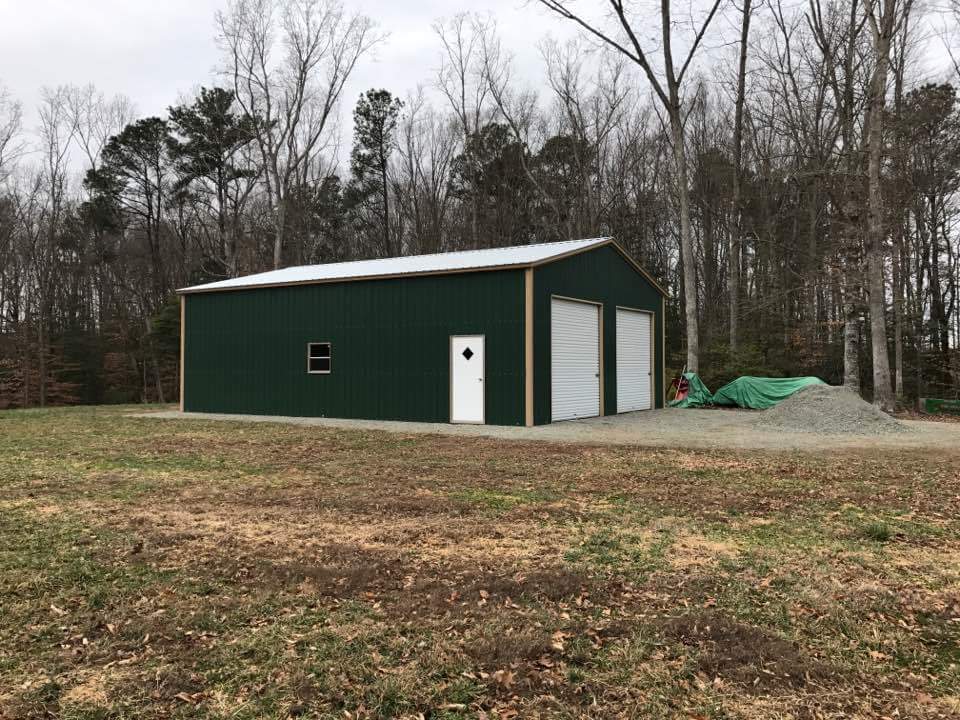 Vertical roof style triple wide all vertical fully enclosed