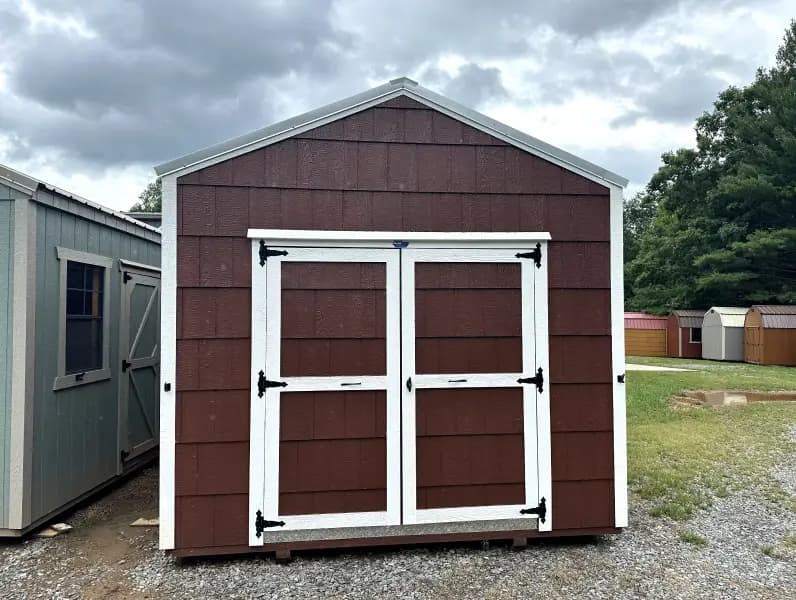 Chestnut Brown Utility Shed